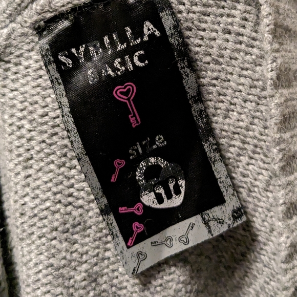 Sybilla Basic Deep V Neck Soft Angora Blend Sweater Women's Medium EUC - Picture 5 of 8